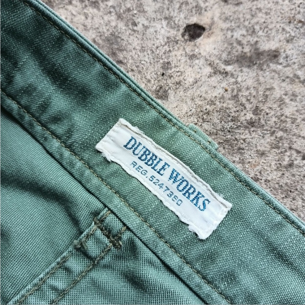 Rare Japanese Dubble Works Warehosue Men’s Green Chino Pants Size 31 View 6
